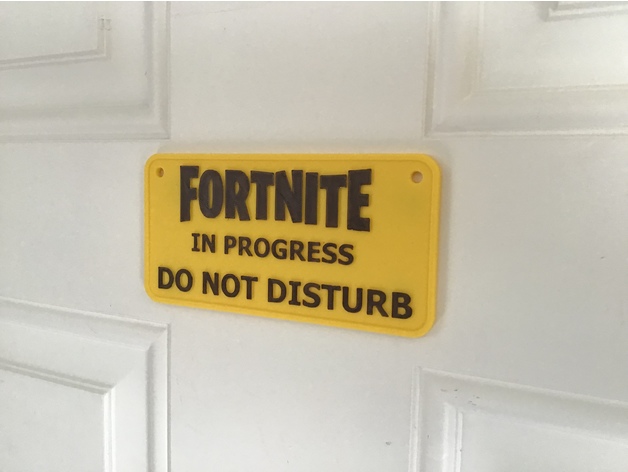  cartello Fortnite in progress