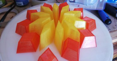 pla stampa 3d azurefilm rosso giallo