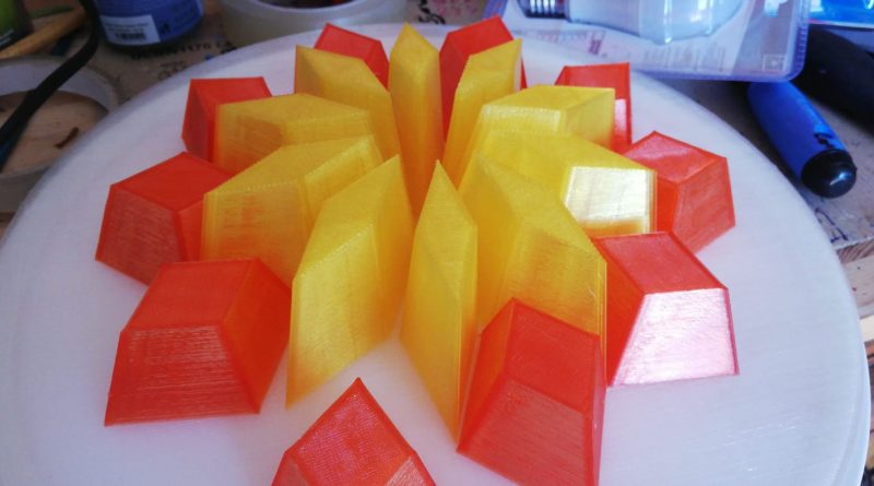 pla stampa 3d azurefilm rosso giallo